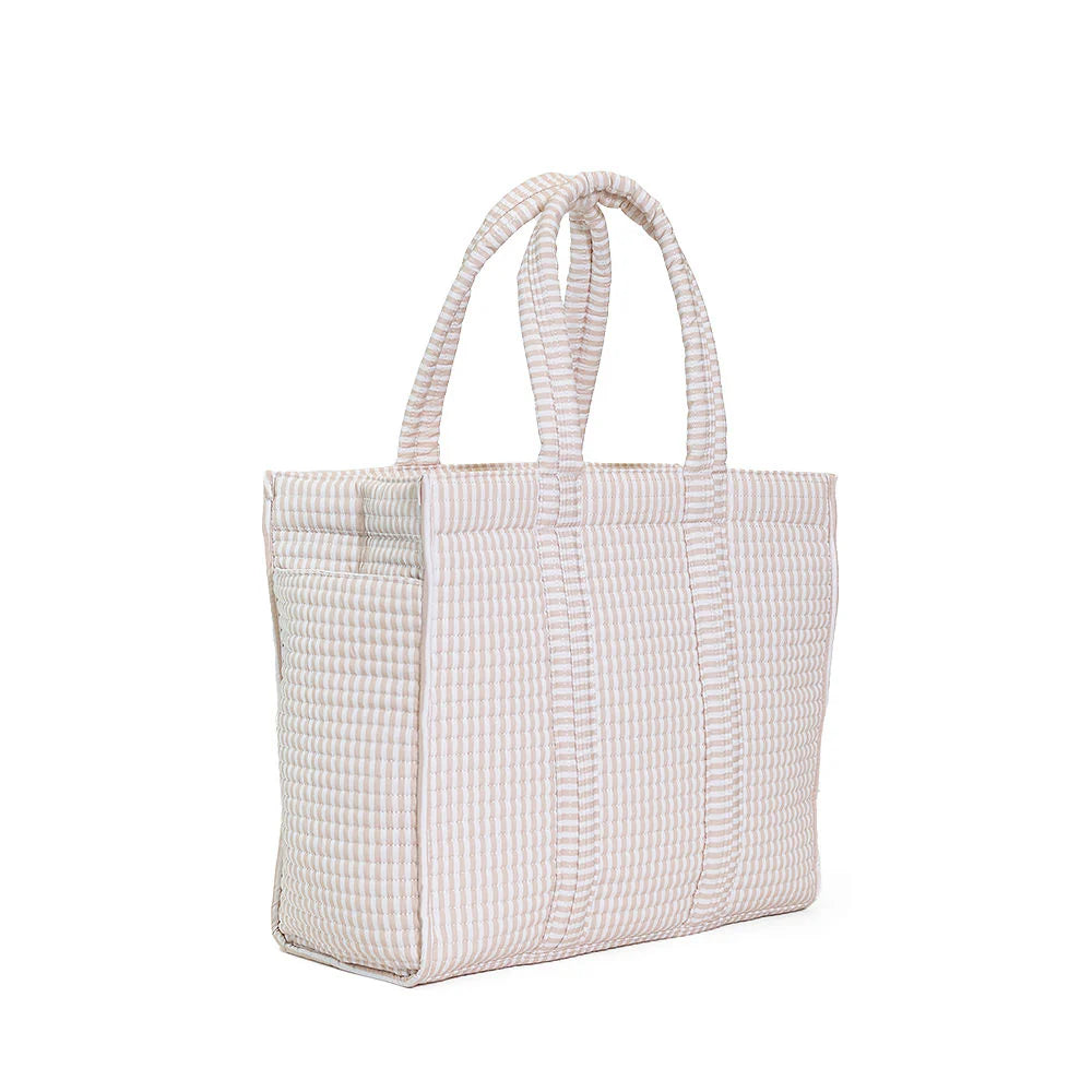 PIMLICO STRIPE SAGE JUMBO TOTE - X-Large Tote l TRVL Design