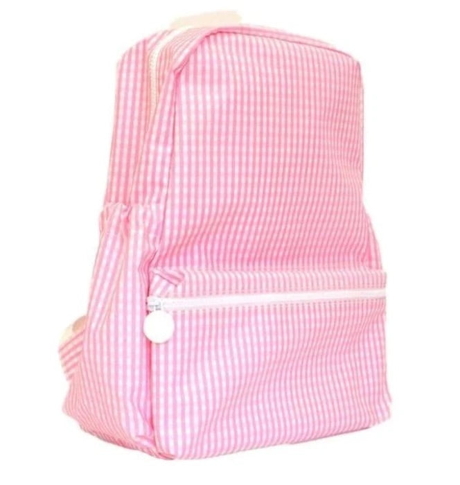 Pink Checkered Travel Backpack – Pink Lily