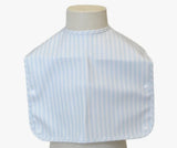 TRVL Wipeable Bib- Pimlico blue stripe