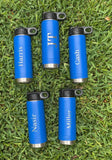 Water Bottle With Block Name Design