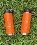 Water Bottle With Block Name Design
