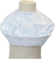 TRVL Wipeable Bib- BUNNY TOILE BLUE