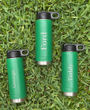 Water Bottle With Block Name Design