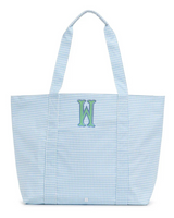 Jumbo Tote - Mist Gingham