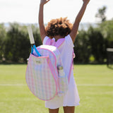 Little Love Tennis Backpack -  Rainbow Gingham