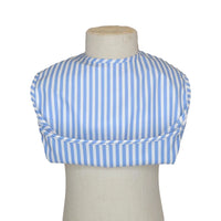 Wipeable Bib- Chambray Pimlico Stripe