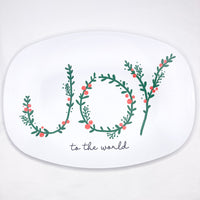Joy to the World Platter (melamine free)