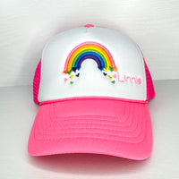 Personalized Rainbow Rope Hat - Youth (multiple color options)