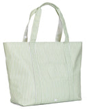 Jumbo Tote - Pimlico Stripe Sage (preorder)