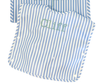 Wipeable Bib- Chambray Pimlico Stripe