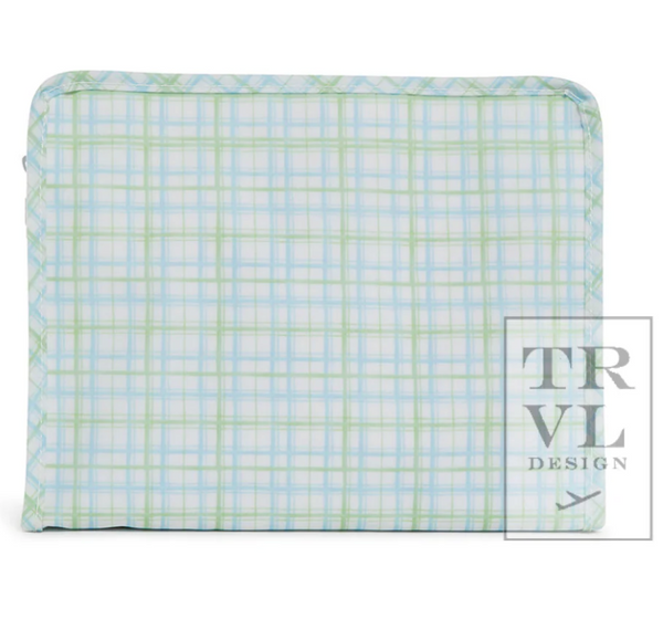 Large Green/Blue Classic Plaid Roadie