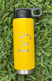 Water Bottle With Block Name Design