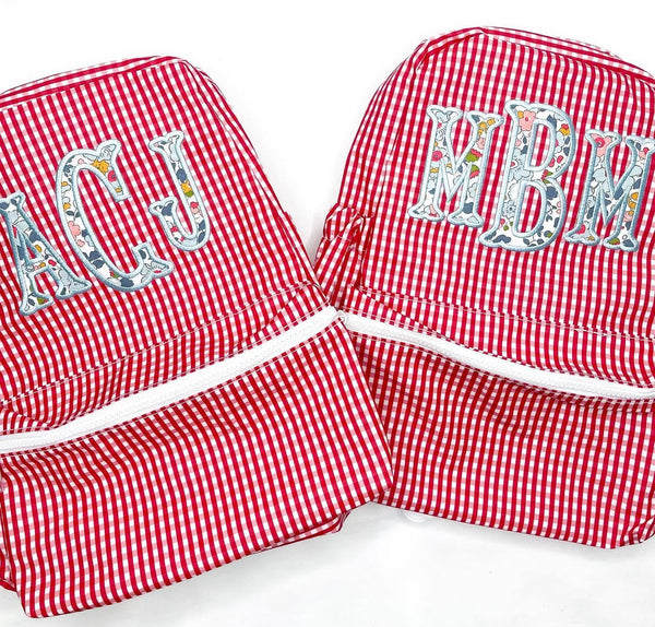 TRVL Backpack -  Red Gingham