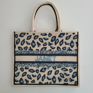 Animal Print Personalized Tote (preorder)