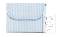 Quilted Changing Pad - Blue Pimlico Stripe