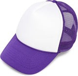 Monogrammed Purple and White Rope Hat - Youth (floss print/script)