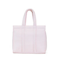 TRVL QUILTED GO GO TOTE - PIMLICO STRIPE PINK