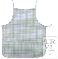 Blue and Green Plaid Apron