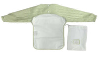 Green Pimlico Srtripe Long Sleeve smock/bib (last one)