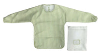 Green Pimlico Srtripe Long Sleeve smock/bib (last one)