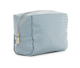 Luxe Everyday Cosmetic Bag - Woven Blue (preorder)