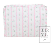 Medium Pink Ribbon floral Gingham Roadie