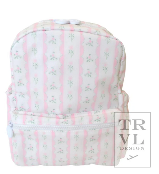 Mini Backpack - Pink Ribbon Floral (August preorder)