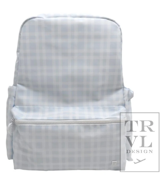 Blue Pimlico Plaid Backpack (preorder)