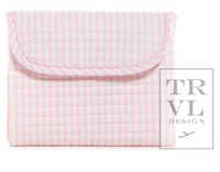 Quilted Changing Pad - Pink Pimlico Stripe (preorder)