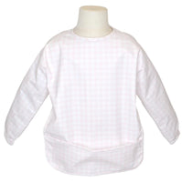 Pink Pimlico Check Long Sleeve smock/bib