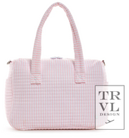 Quilted Stroller Bag - Pink Pimlico Stripe