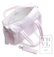 Quilted Stroller Bag - Pink Pimlico Stripe (preorder)