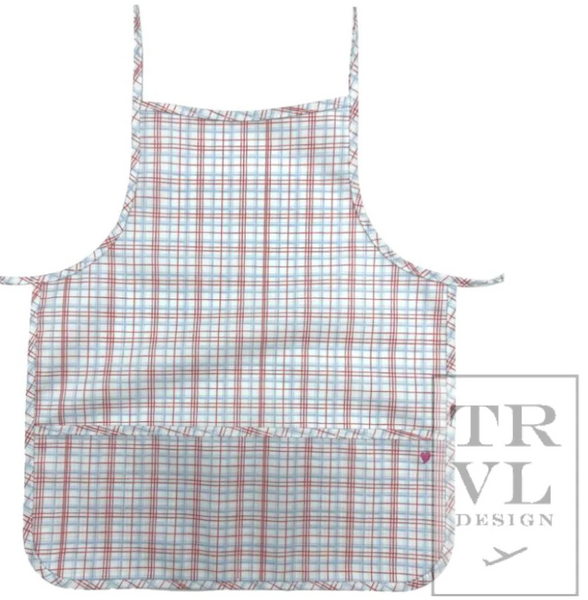 Red and Blue Plaid Apron