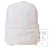 Pink Ribbon Floral Backpack