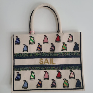 Sailboats Personalized Tote (preorder)