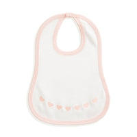 Pima & Terry Bib with Heart Embroidery