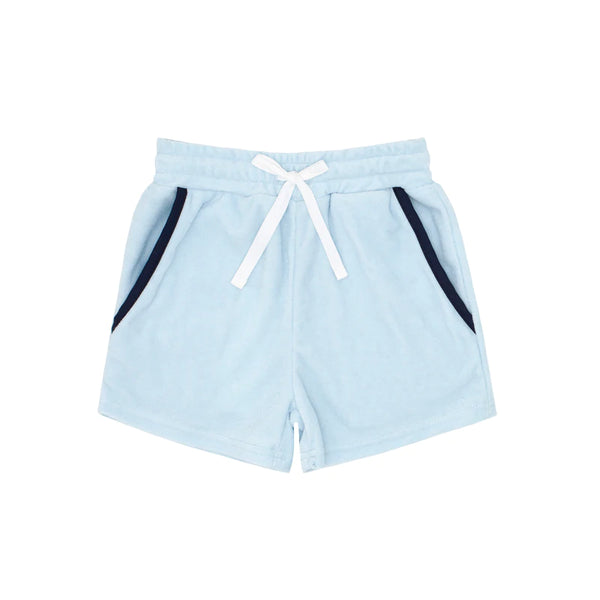 Boys blue french terry short (5/6)