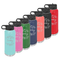Water Bottle With Floral Design