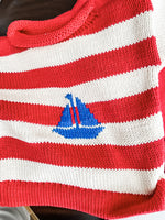 Custom Motif Knit Sweater (stripe)