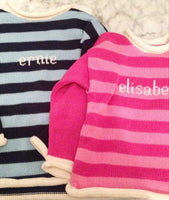 Custom Name Knit Sweater (stripe, 2024 delivery)