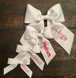 Medium Name Bow (hand embroidered)
