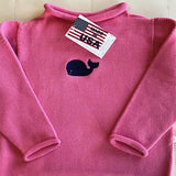 Personalized Rollneck sweater - Fushia (last one, size 4)