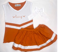 Personalized Longhorn Cheer outfit (preorder)