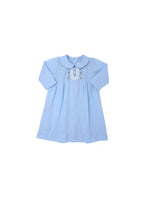 Louis Holiday Daygown - blue (newborn, 3m)