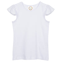 Personalized Girl's Flutter Sleeve Tee